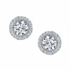 Aaliyah Diamond Halo Studs