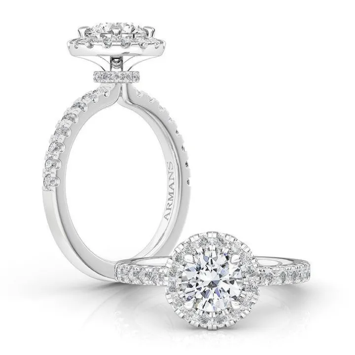 Adina Halo Engagement Ring