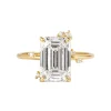 Amelia Emerald Diamond Engagement Ring