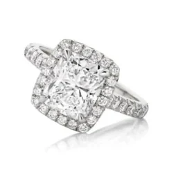 Amor Cushion Lab Grown Engagement Ring