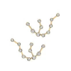 Aquarius Diamond Constellation Studs