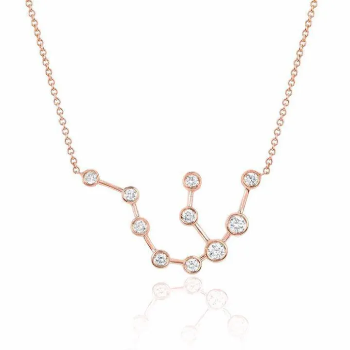 Aquarius Diamond Constellation Necklace