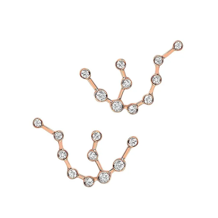 Aquarius Diamond Constellation Studs