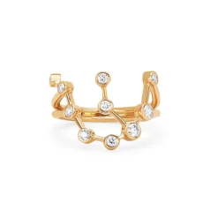 Aquarius Diamond Constellation Ring