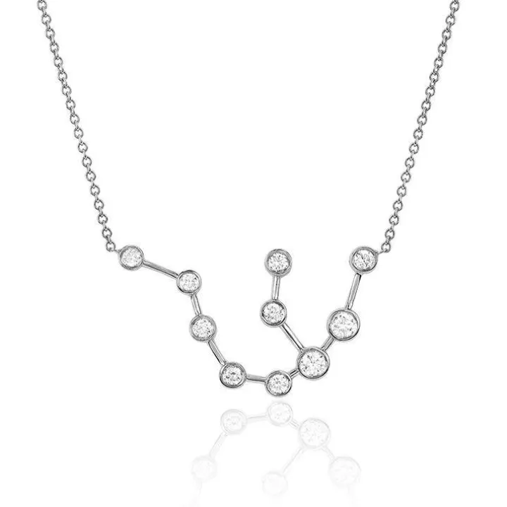 Aquarius Diamond Constellation Necklace