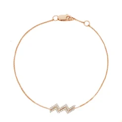 Aquarius Diamond Zodiac Bracelet