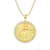 Aquarius Diamond Zodiac Pendant