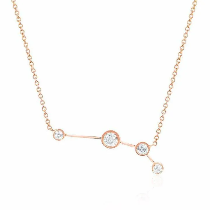 Aries Diamond Constellation Necklace