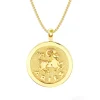 Aries Zodiac Coin Pendant
