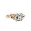 Asscher Blossom Diamond Engagement Ring
