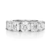 Asscher Wedding Band