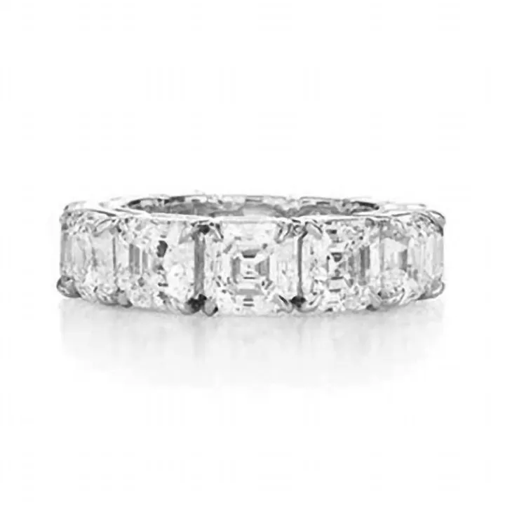 Asscher Wedding Band