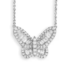 Aurora Diamond Butterfly Necklace