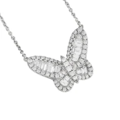 Aurora Diamond Butterfly Necklace