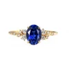 Aurora Lab Grown Blue Sapphire Engagement Ring