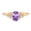 Aurora Purple Sapphire Engagement Ring