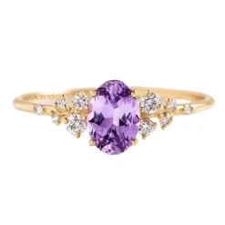 Aurora Purple Sapphire Engagement Ring