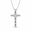 Baguette Diamond Cross Necklace