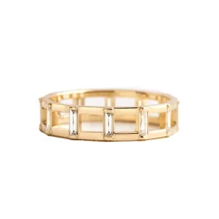 Baguette Diamond Ladder Ring
