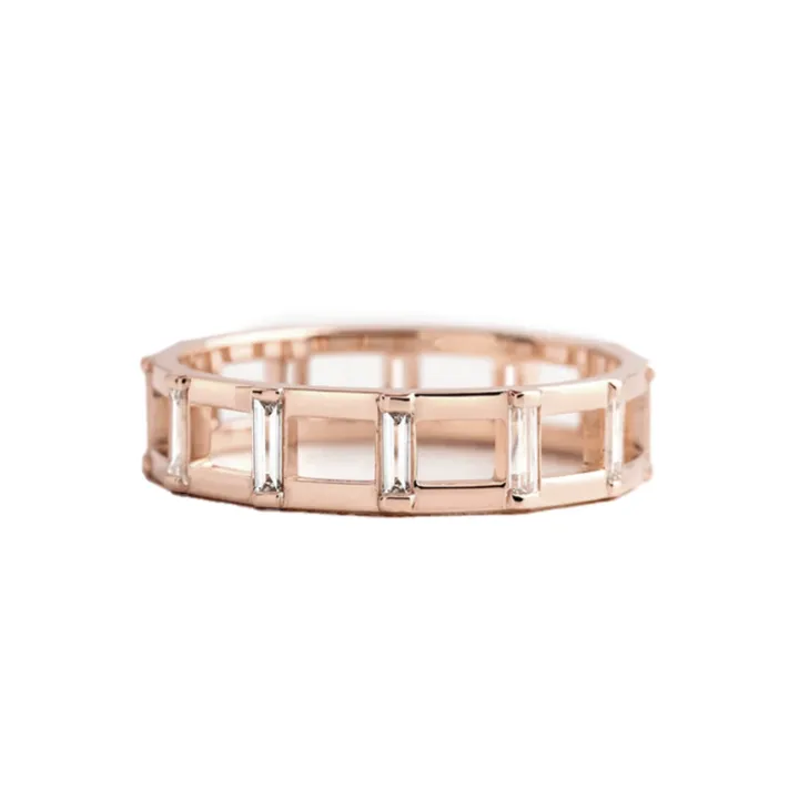 Baguette Diamond Ladder Ring