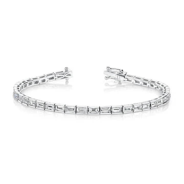 Baguette Diamond Tennis Bracelet
