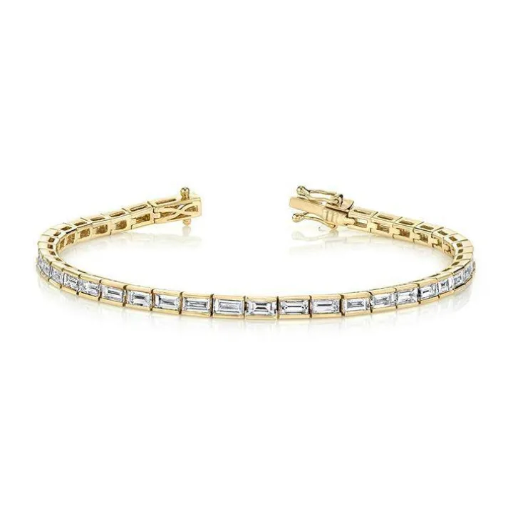 Baguette Diamond Tennis Bracelet