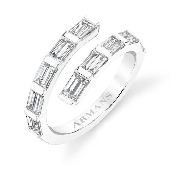 Baguette Lab Grown Diamond Wrap Ring