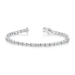 Baguette Lab Grown Diamond Tennis Bracelet