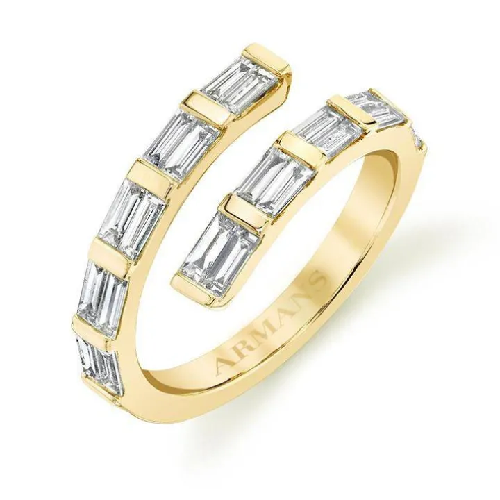 Baguette Lab Grown Diamond Wrap Ring