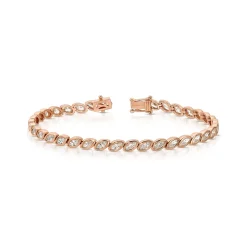 Bezel Set Marquise Bracelet