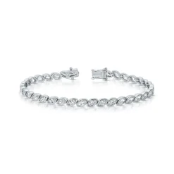 Bezel Set Marquise Bracelet