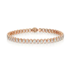 Bezel Set Oval Bracelet
