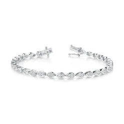 Bezel Set Pear Bracelet