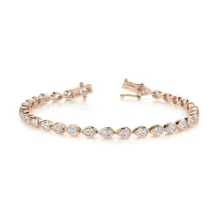 Bezel Set Pear Bracelet