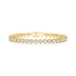 Bezel Set Round Diamond Tennis Bracelet
