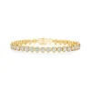 Bezel Set Round Lab Grown Diamond Tennis Bracelet