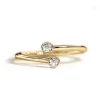 Bezel Set Wrap Ring