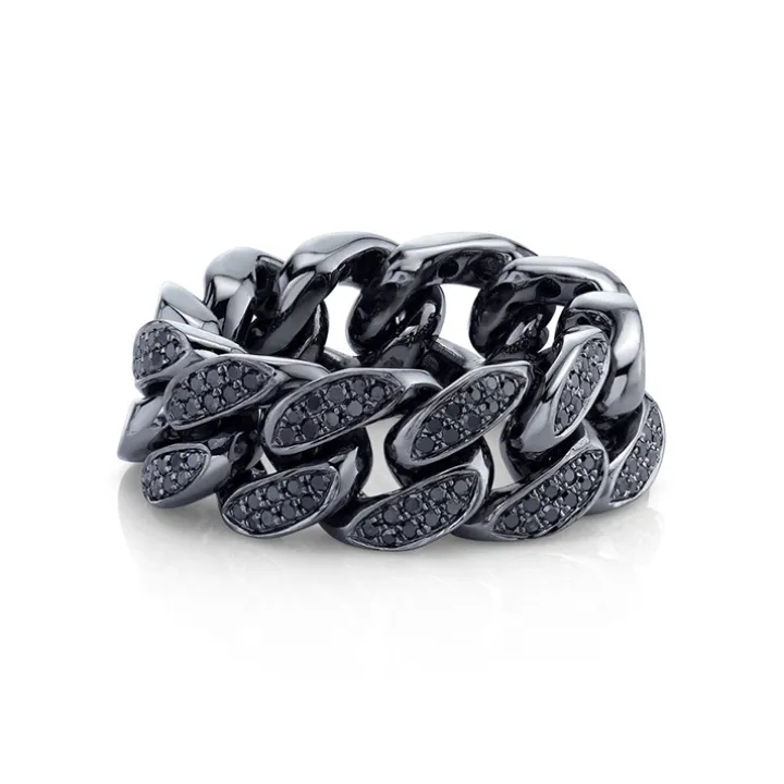 Black Diamond Link Ring