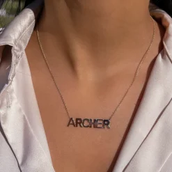 Block Letter Name Necklace