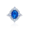 Blue Rose Sapphire Engagement Ring