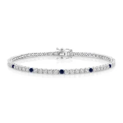 Blue Sapphire Tennis Bracelet