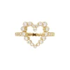 Bubble Diamond Heart Ring
