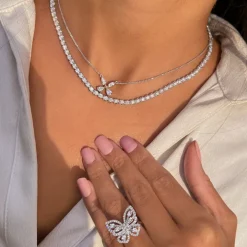 Butterfly Diamond Necklace