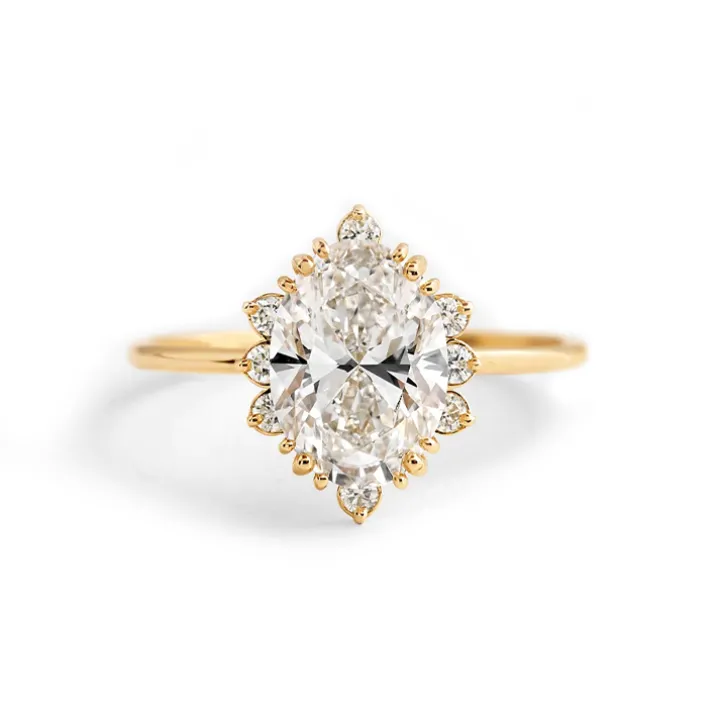 Camellia Oval Engagement Ring