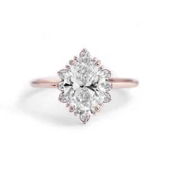 Camellia Oval Engagement Ring