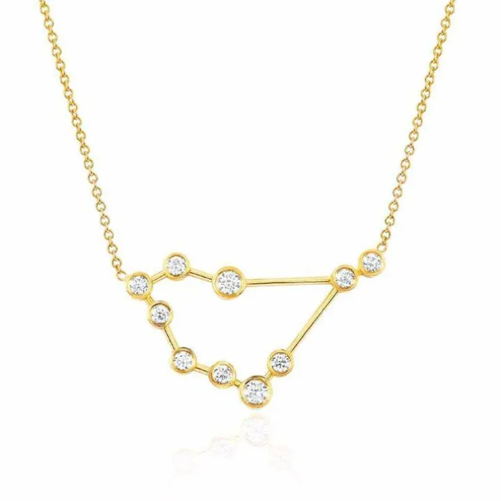 Capricorn Diamond Constellation Necklace