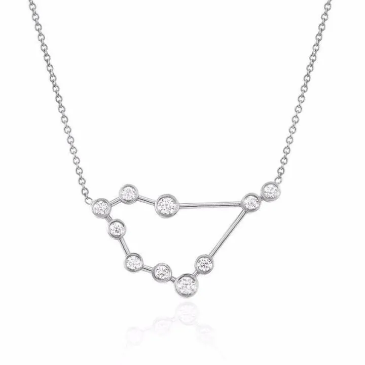 Capricorn Diamond Constellation Necklace