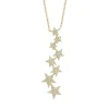 Cascading Diamond Star Necklace