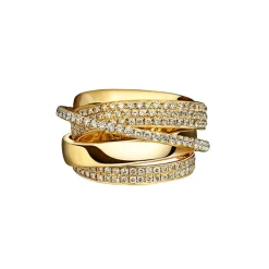 Celestial Golden Orbit Ring
