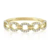 Chain Link Lab Grown Diamond Ring